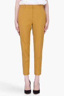 3.1 Phillip Lim Mustard Cropped Pencil Trousers for women