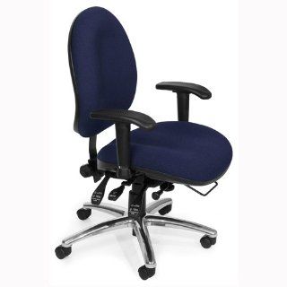 Tall 24 Hour Ergonomic Fabric Task Chair, Blue 247 202: Home & Kitchen