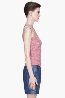 See by Chloé Pink Multicolor Knit Halter Tank Top for women