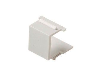 Black Point Products BT 205 White Cat 5 Blank Keystone Cover, White