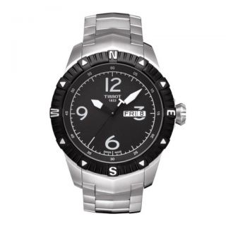Tissot Mens Stainless Steel Black Dial Watch Today: $689.99