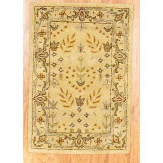 Indo Hand tufted Gold Wool Rug (2 x 3) Today $39.77 4.3 (3 reviews