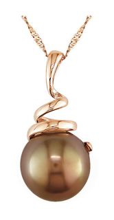 gold cultured brown fw pearl pendant msrp $ 329 67 today $ 136 99 off