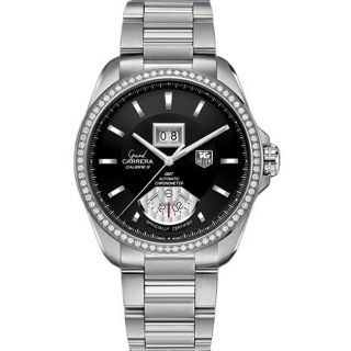 Tag Heuer Mens Grand Carrera GMT Diamond Watch