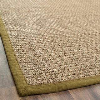 Hand woven Sisal Natural/ Olive Seagrass Runner (26 x 6)
