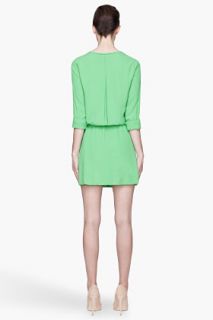 Diane Von Furstenberg Celery Green Leonie Tunic Dress for women
