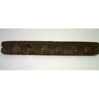 Rare Primitive Antique Carved Wood Dutch Speculaas Chocolate Cookie