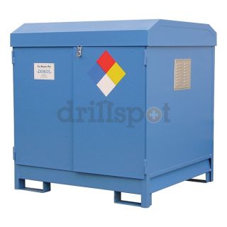 Denios K17 3503 Storage Unit, 4x55 Gal. Cap, Blue