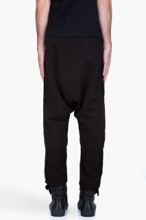 Silent By Damir Doma Black Double Layer Lounge Pants for men