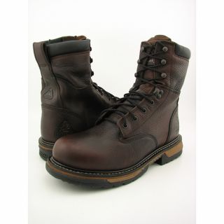 Rocky Mens Bridal Brown Work Boot Shoes Was $107.99 Today $81.99