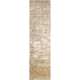 Julie Cohn Hand knotted Cibola Tan Abstract Design Wool Rug (2 6 x 10