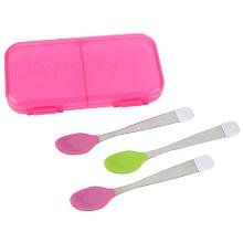Especially for Baby BPA Free Soft Bite Spoons with Case 3