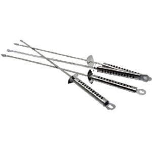 Cfm Home Products Z500 5149 4PK Deluxe 19" Stainless Steel Skewer