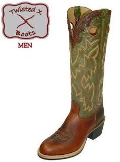 : Twisted X Boots Western Cowboy Buckaroo MBK0008 Mens Cognac: Shoes