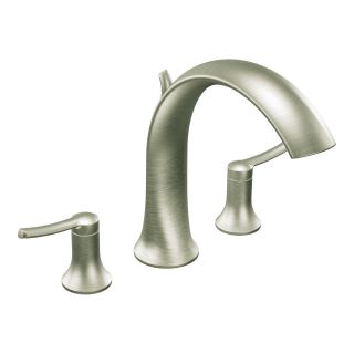 Moen Brushed Nickel Two Handle High Arc Roman Tub Faucet Today $589
