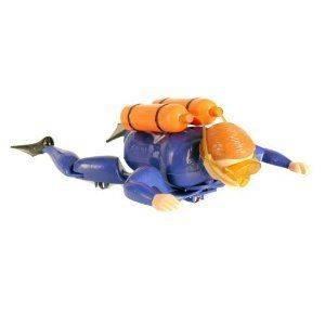 Swimming Scuba Diver Frog Man Bath Toy: Toys & Games