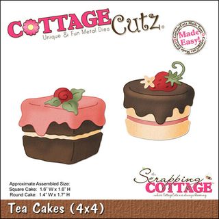 CottageCutz Die 4X4 Tea Cakes Made Easy