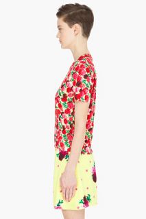 Marc Jacobs Yellow Multicolor Carnation T shirt for women