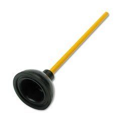 UNISAN Plunger for Drains or Toilets, 20 Inch Handle with 4 x 6