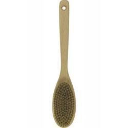 Wooden Bath Brush With Natural Bristle Oval Head Beauty