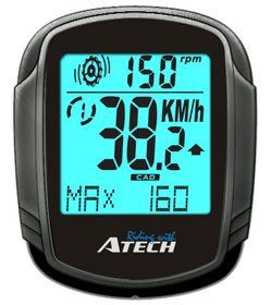 ATECH MCX235 Double Wireless Cycle Computer Cyclometer