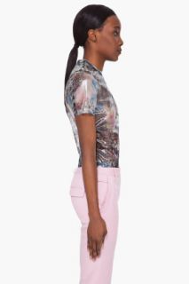 Preen Clear Silk Blend Organza T shirt for women