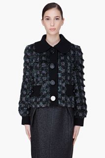 Marc Jacobs Charcoal Padded Wool Zuzanna Jacket for women