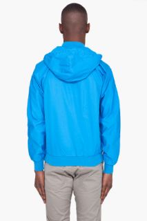 G Star Blue Hooded Army Jacket for men
