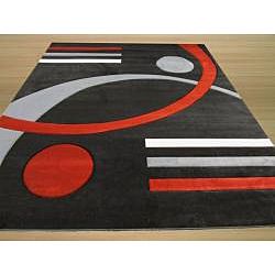 Zak Black/ Red Rug (710 x 910)