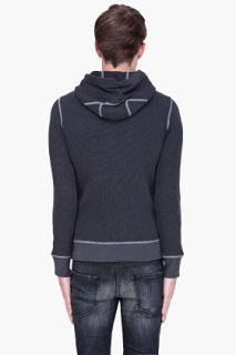 Diesel Charcoal Sibyll Hooded Pullover for men