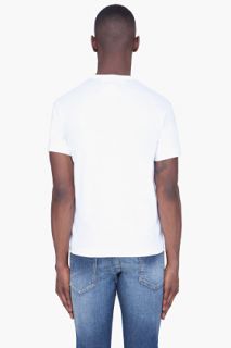 Comme Des Garçons Play  White Black Logo Print T shirt for men