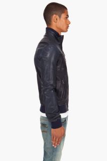 McQ Alexander McQueen Leather Bomber Jacket for men