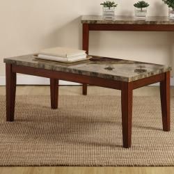 Creston Faux Marble Top Coffee, End and Sofa Table (Set of 3