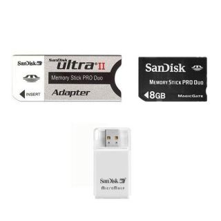 SanDisk 8GB Memory Stick Pro Duo with Reader and Adapter Today $23.99