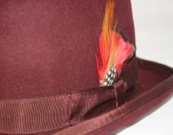 Ferrecci Mens Brown Wool Bowler Hat