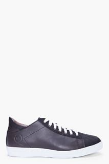 McQ Alexander McQueen Black Leather Sneakers for men