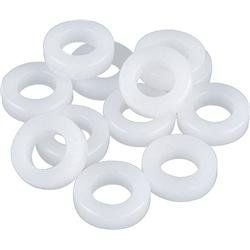 Pearl NLW12/12 Nylon Washers, White, 12 pack Musical