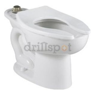 Vitreous China Madera[TM] 1.6/1.28 GPF Top Spud Elongated Toilet Bowl