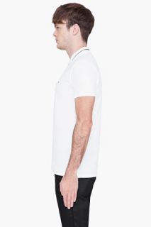 Marc By Marc Jacobs White Zip Collar Polo for men