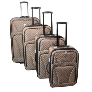 piece Brown Expandable Wheeled Luggage Set Today $151.99