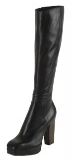 Black Leather Knee high Boots