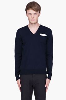 Dsquared2 Dark Navy Wool Sweater for men