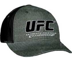 UFC Camo Rib Stop Fabric Emblem Logo Flexible Fitted Hat