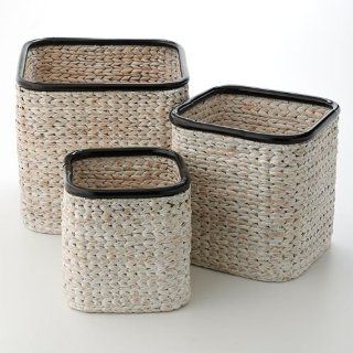 Water Hyacinth Baskets, 222 Fifth Decor, Set of 3