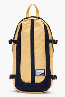 Master piece Co Yellow Hiking Over Backpack for men
