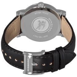 Burberry Mens Heritage Black Leather Strap Watch