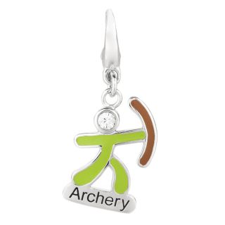 Sterling Silver Olympic Archery Charm