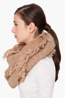 Opening Ceremony Alpaca Cable Knit Shawl for women