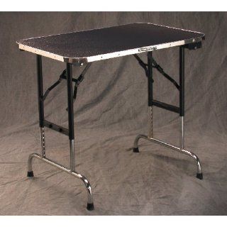 Champagne Grooming Table with ADJUSTABLE Legs   Black