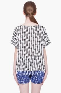 Thakoon Addition Oversize Black & White T shirt for women